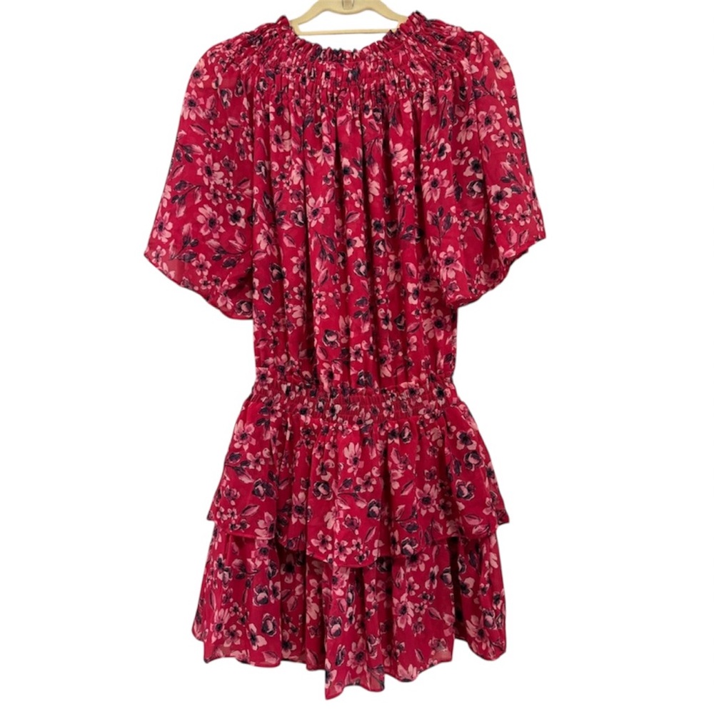Misa Los Angeles Pink Floral Mini Dress - XS